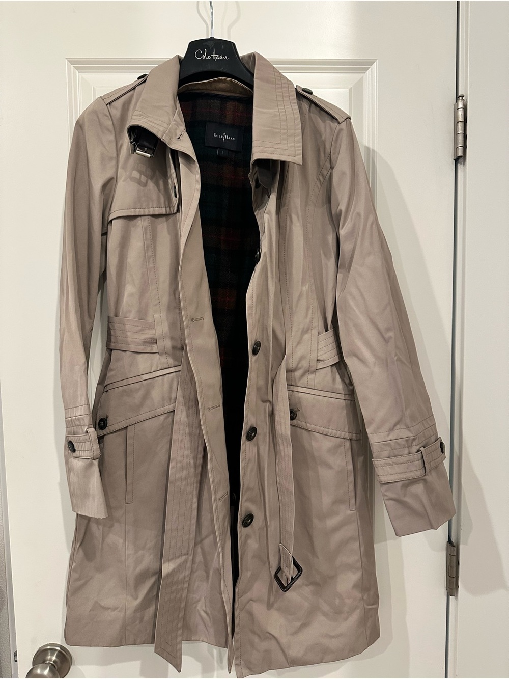 Classic Beige Trench Coat with Belt